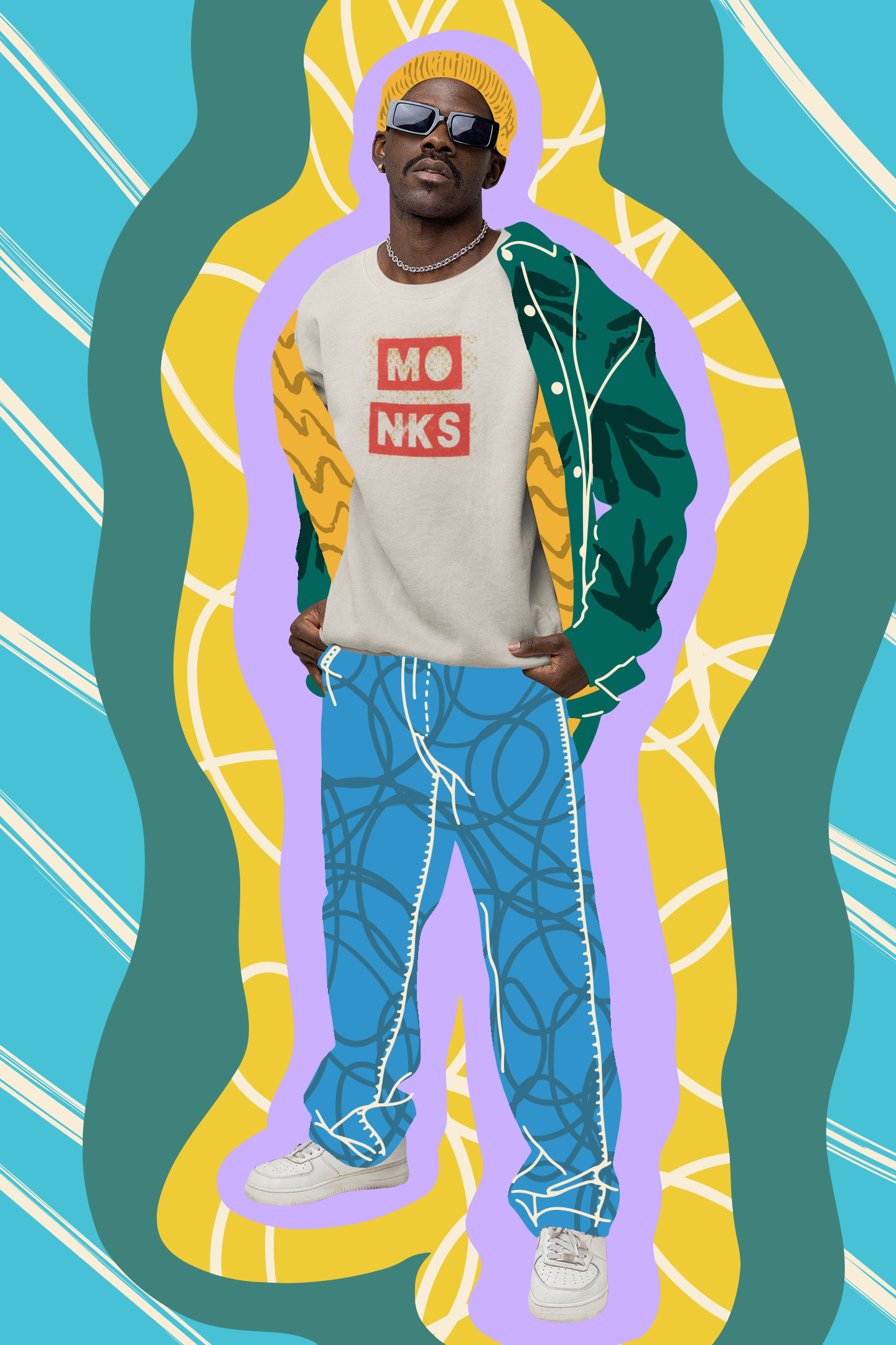 Monks T-Shirt - Front Logo Unisex Fit