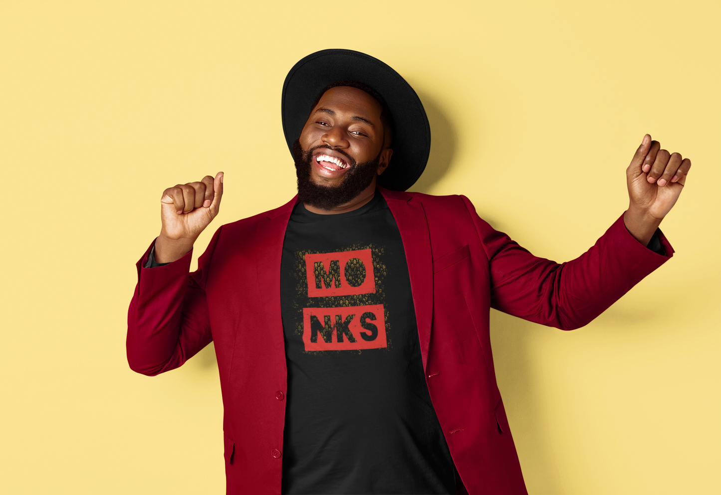 Monks T-Shirt - Front Logo Unisex Fit