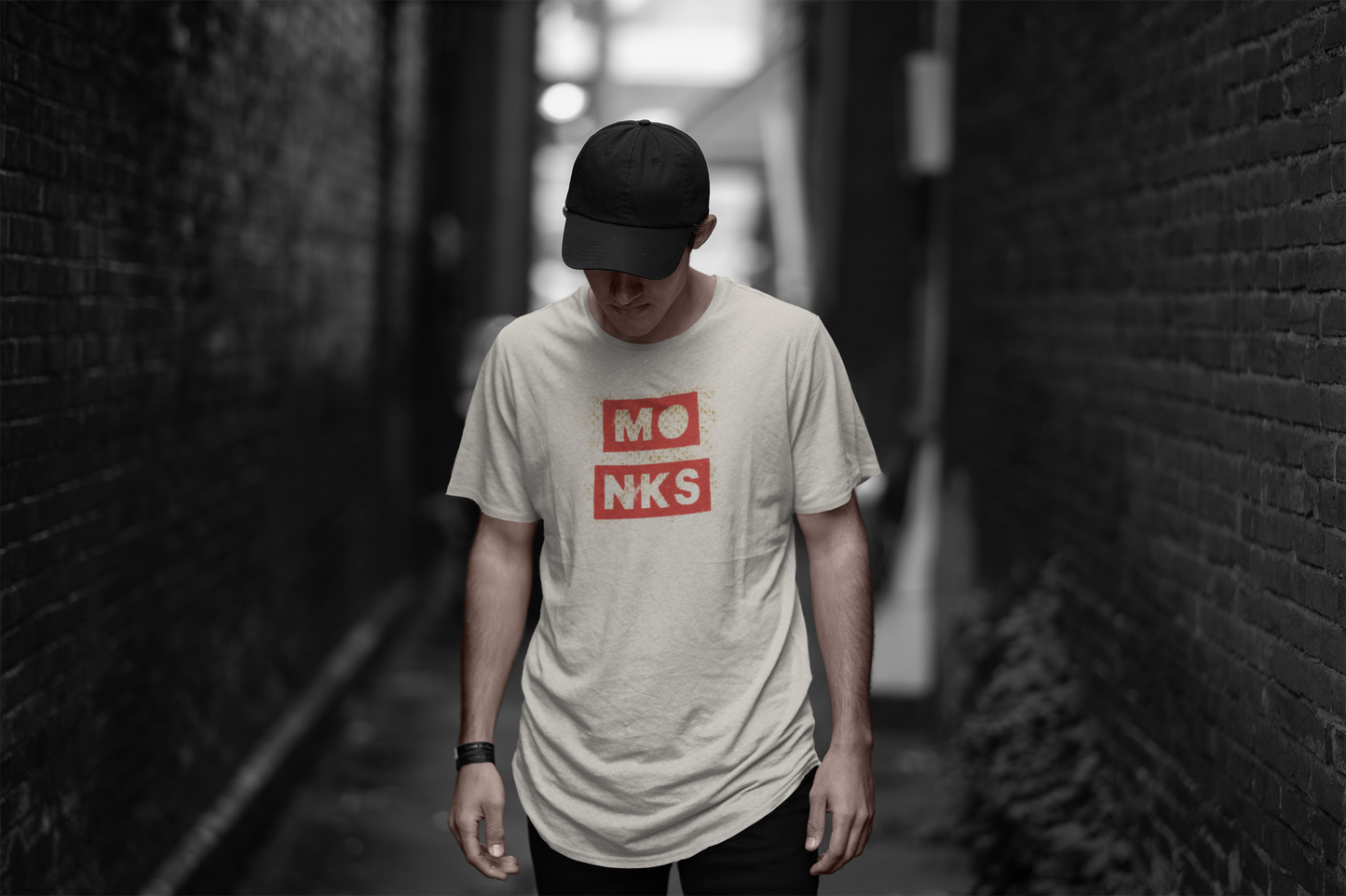 Monks T-Shirt - Front Logo Unisex Fit